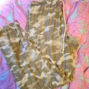 Pink army jogger pajamas